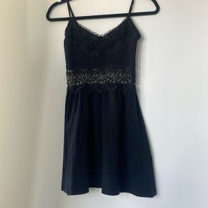 Topshop black dress, eyelet dress US 4